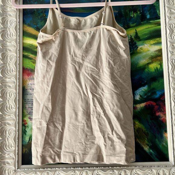 Joe Boxer Juniors Sz Large Tan Spaghetti Strap Tank Top Underwear Y2K - Picture 2 of 5